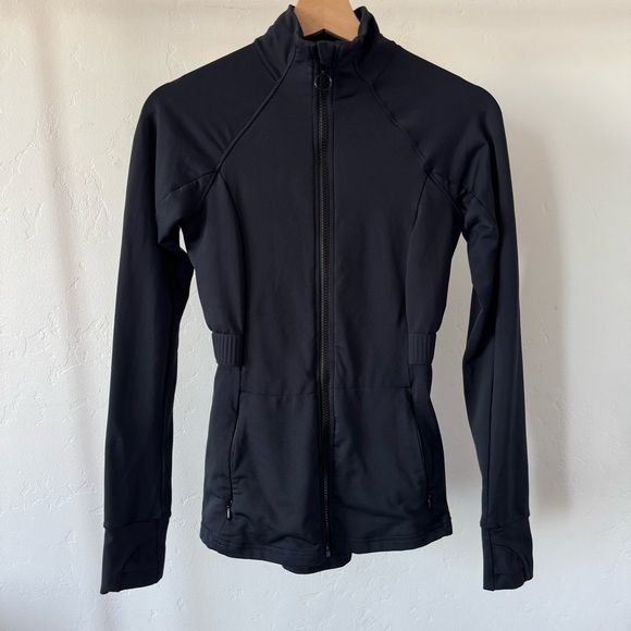 Fabletics Sleek Black Full-Zip Jacket Women’s Small/Medium - Picture 1 of 5